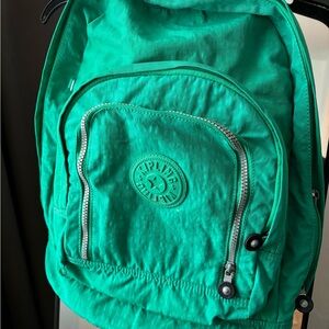Kipling Green Backpack